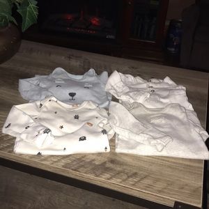 💙4 Baby Boy Nighties (#060)